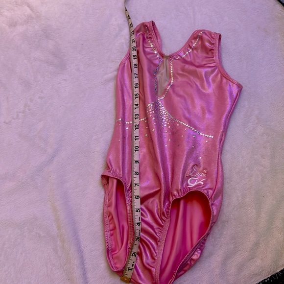 GK Girl’s Suni Pretty In Pink Gymnastics Leotard Kids | Color: Pink | Size: AS - Picture 4 of 6